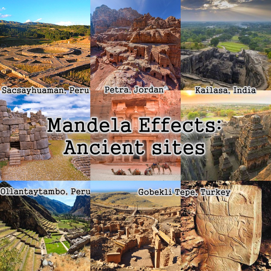Mandela Effects: Ancient sites